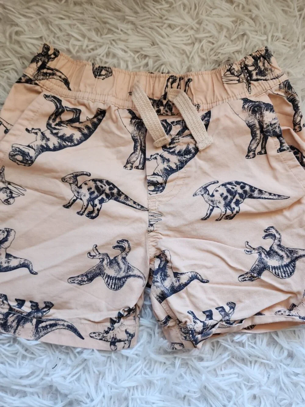 5/$10 - Dinosaur Print Cotton Shorts